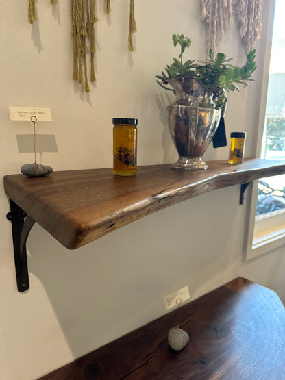 Walnut Live Edge Shelf