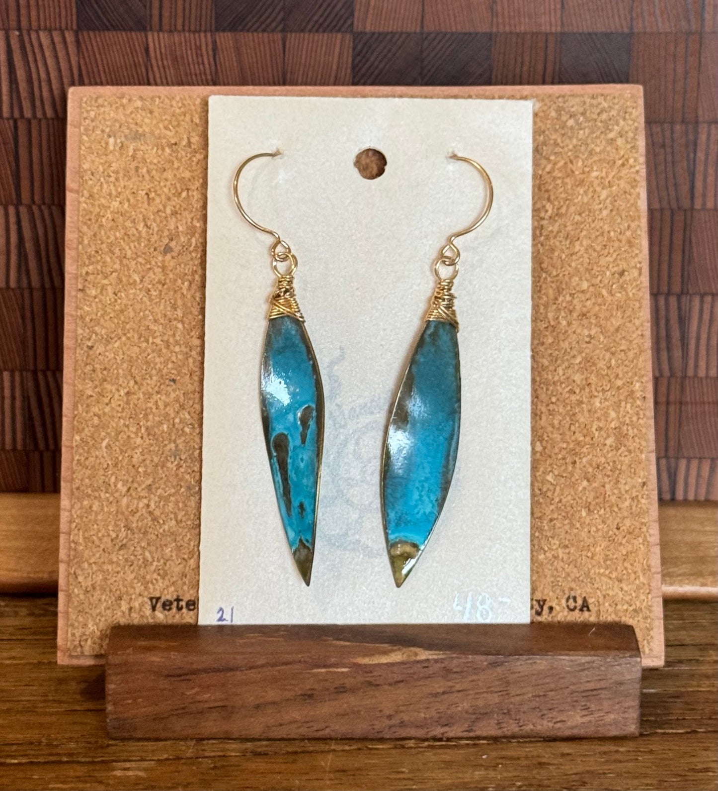 Tehema Twisted Leaf GF earrings