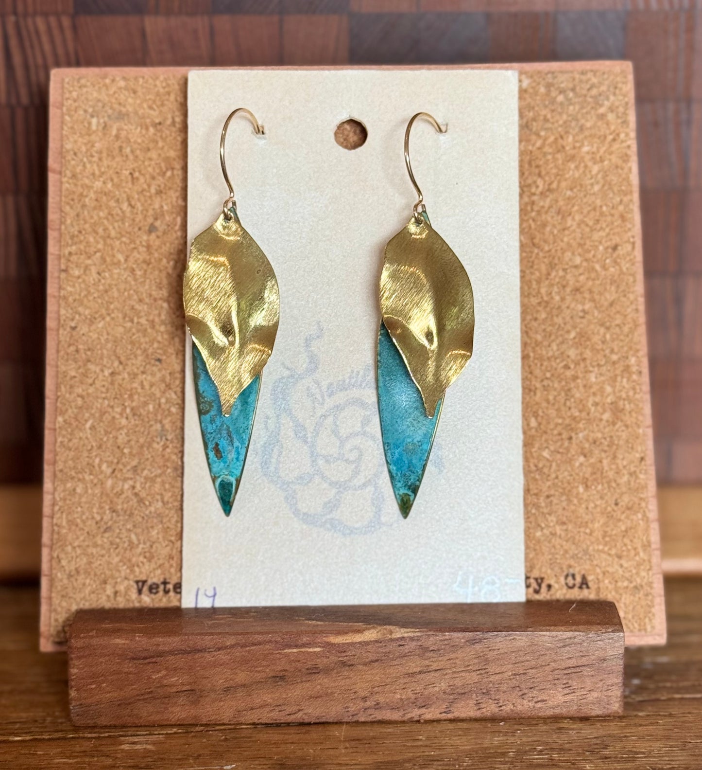 Fallen Feather GF earrings